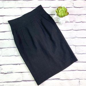 Armani Collezioni Black High Rise Pencil Skirt 6
